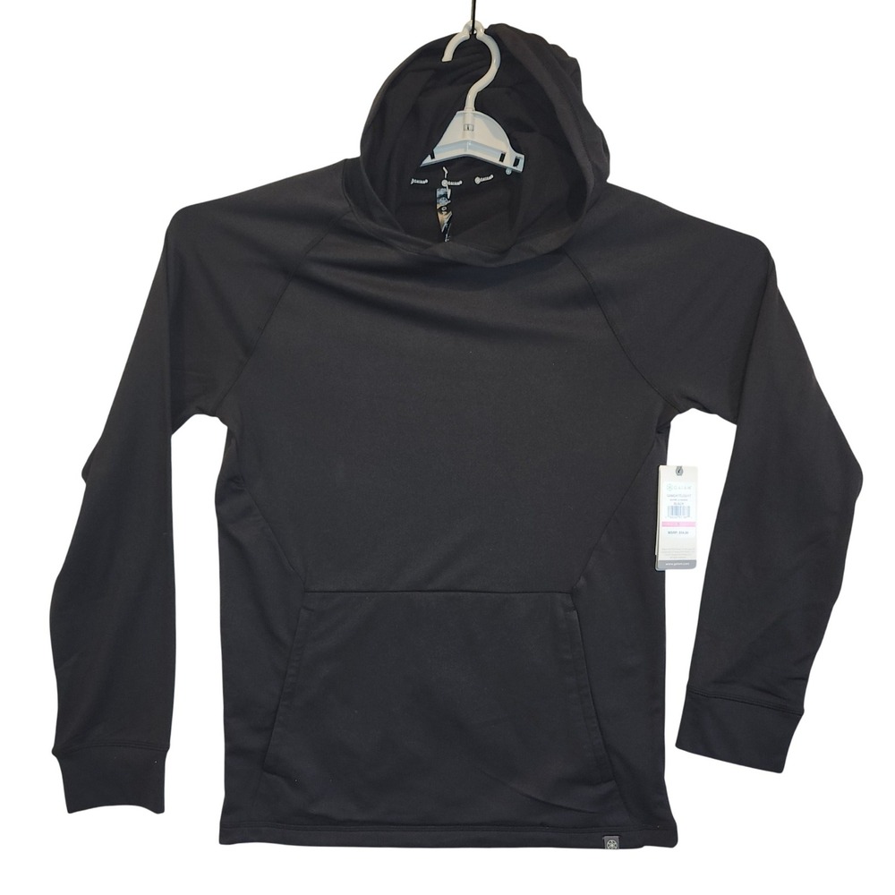 Gaiam Supine LS Hoodie Mens Small Black Activewear Pullover GAM241TL03017 NEW